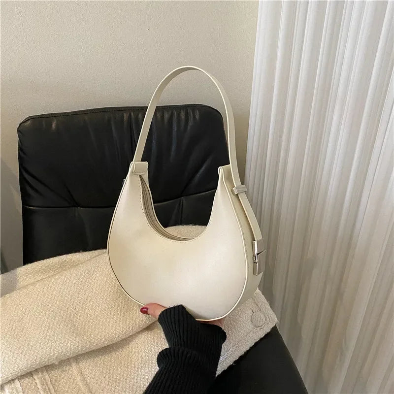 Bolso Hobo de Hombro de Cuero Sintético de Lujo y Moda para Mujer