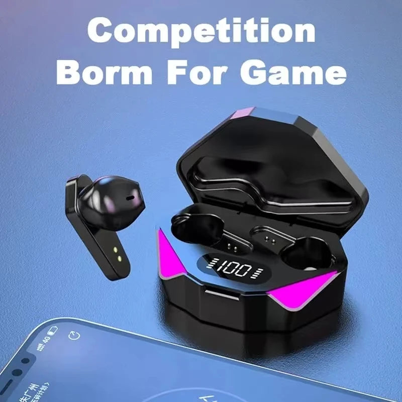 TWS Bluetooth Wireless Gaming Earbuds with LED Display