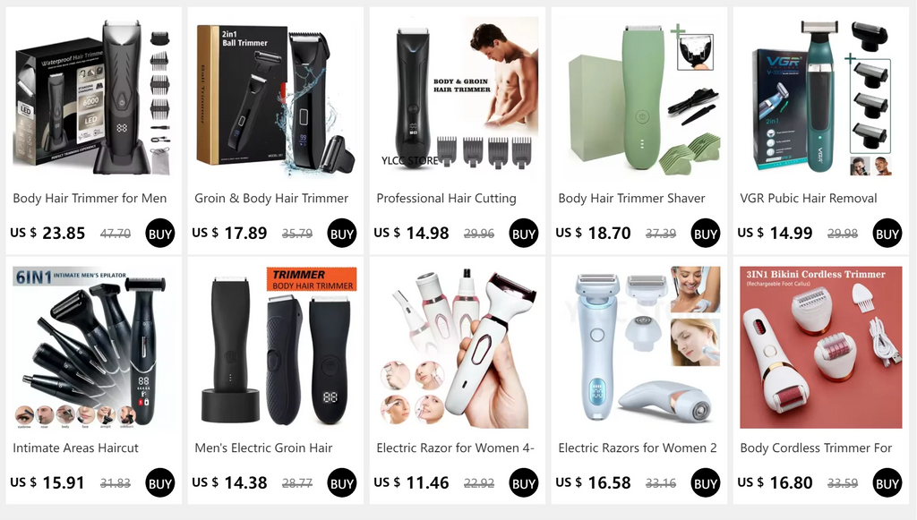 Recortadora para Hombres, Recortadora de Vello Público y Corporal