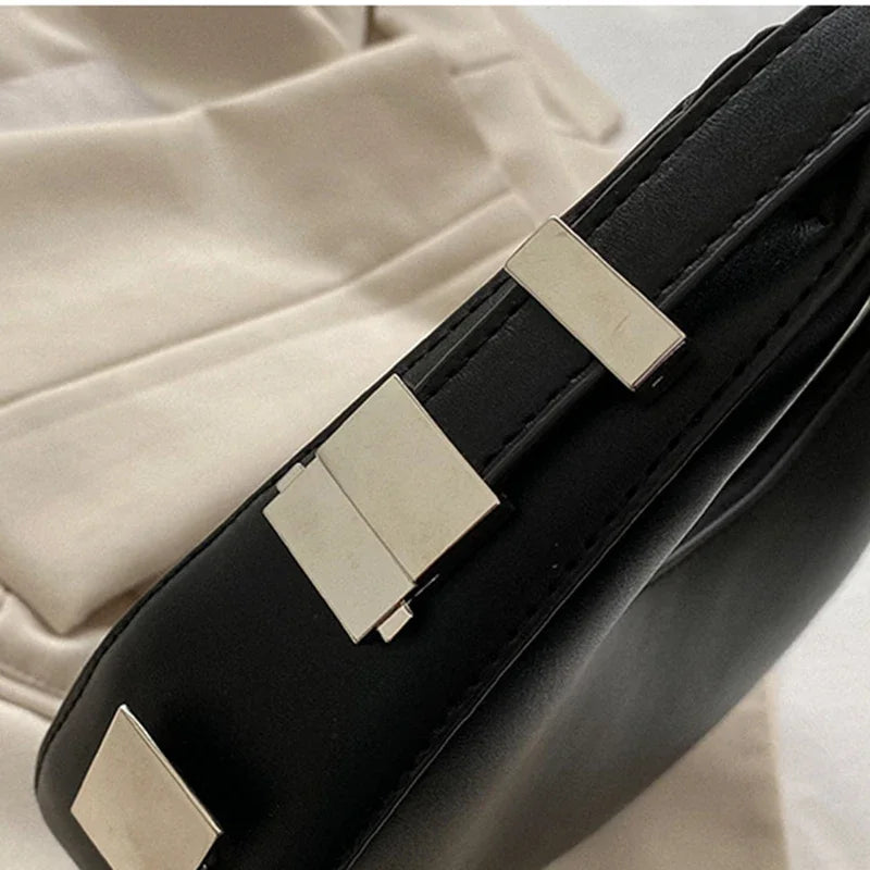 Bolso Hobo de Hombro de Cuero Sintético de Lujo y Moda para Mujer