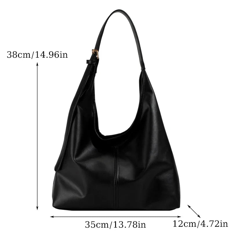 Nuevo bolso tote, bolso de hombro para mujer, retro, simple, grande