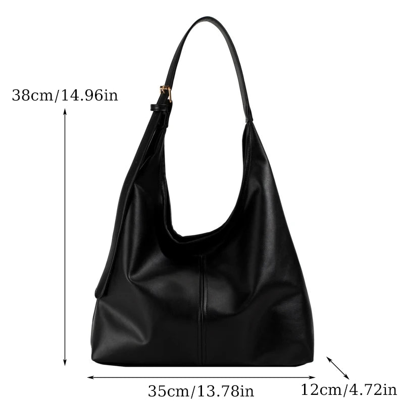 Nuevo bolso tote, bolso de hombro para mujer, retro, simple, grande