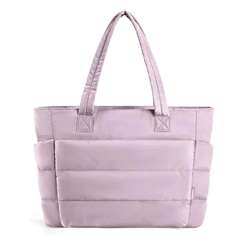 Bolso para mujer de color sólido, bolso tote para ir al trabajo o la universidad
