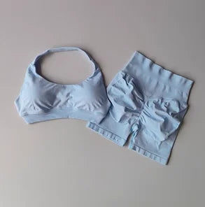 Conjunto de shorts, chaleco de yoga para pilates y entrenamiento