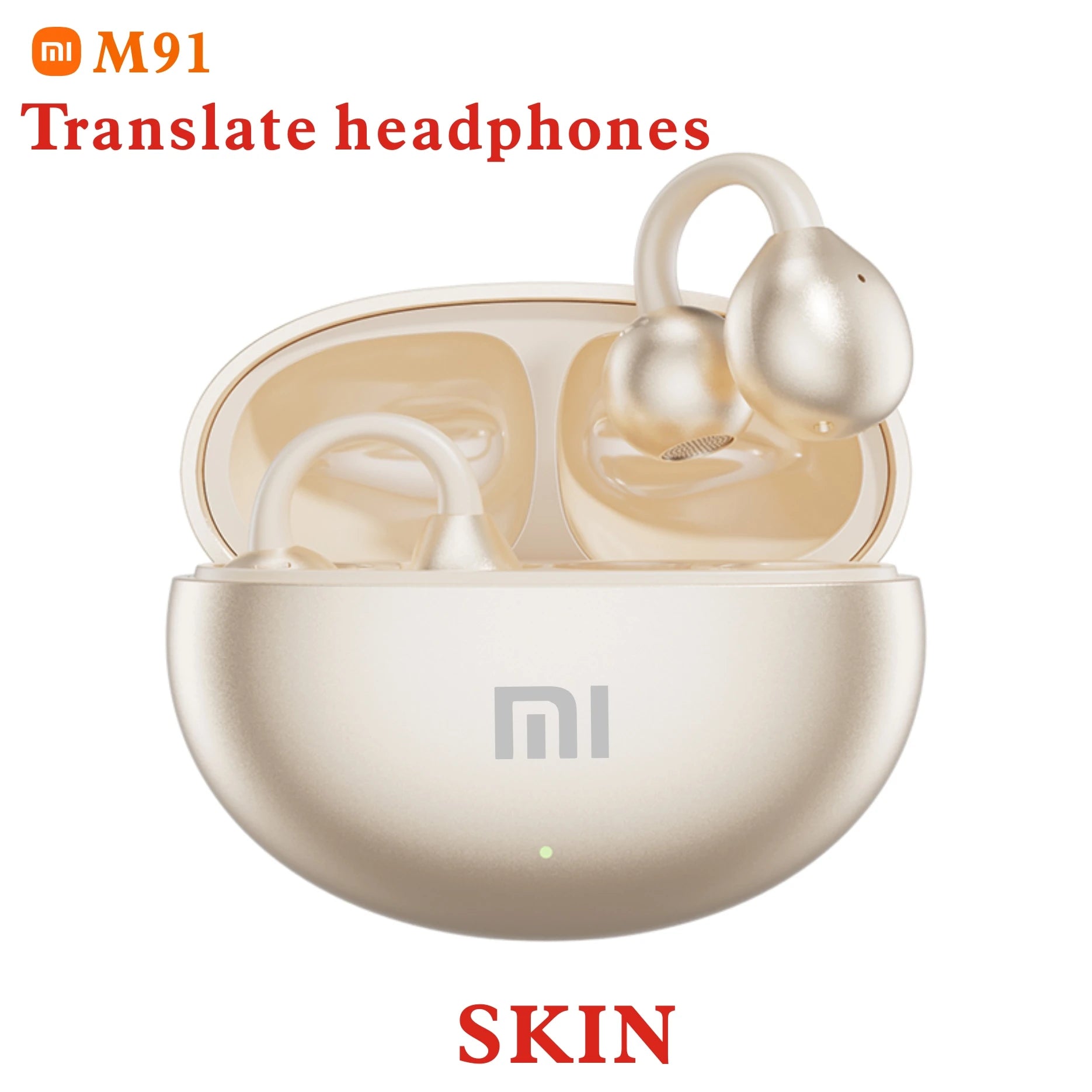 Auriculares de Traducción Inalámbricos XIAOMI M91 con Clip Abierto para Oreja, Bluetooth 5.4,