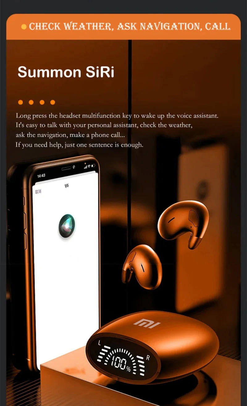 Xiaomi Mijia Sleep Invisible Earbuds – Tiny Bluetooth 5.3 Stereo Earphones with Hidden Noise Cancelling