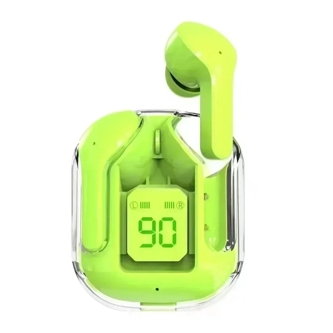Original T2 Transparent Wireless Bluetooth Earbuds – HiFi Stereo Sound with LED Power Display, Compatible with Xiaomi