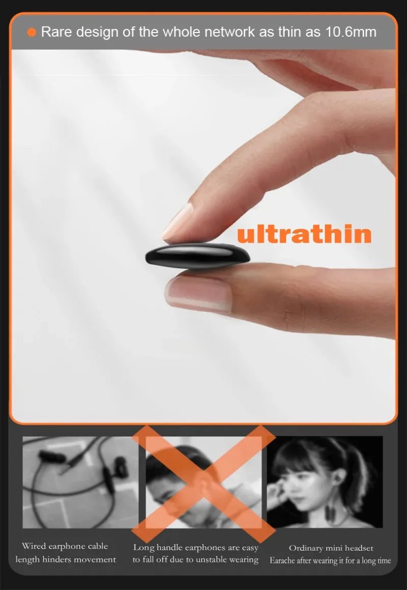 Xiaomi Mijia Sleep Invisible Earbuds – Tiny Bluetooth 5.3 Stereo Earphones with Hidden Noise Cancelling