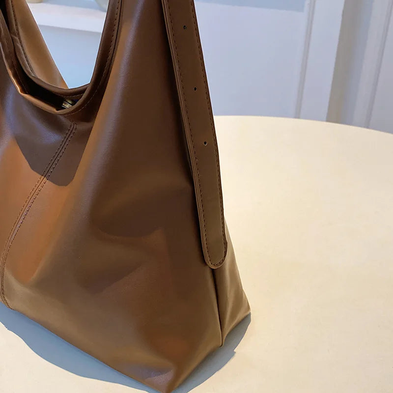 Nuevo bolso tote, bolso de hombro para mujer, retro, simple, grande