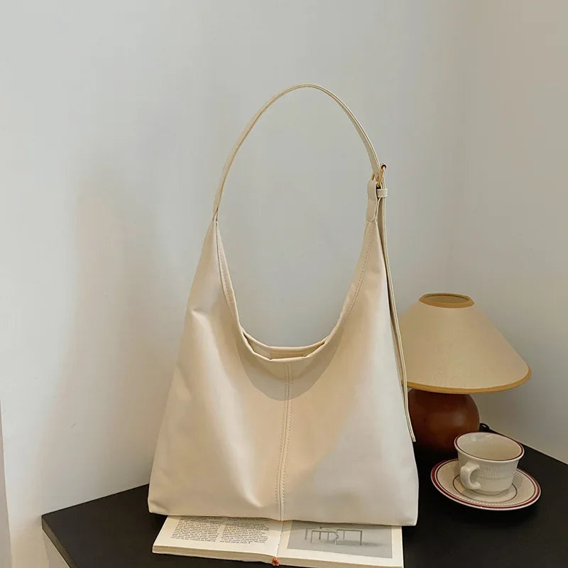 Nuevo bolso tote, bolso de hombro para mujer, retro, simple, grande