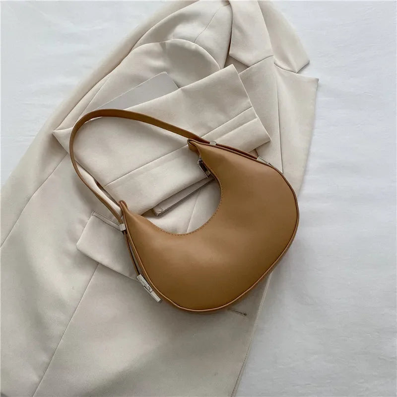Bolso Hobo de Hombro de Cuero Sintético de Lujo y Moda para Mujer