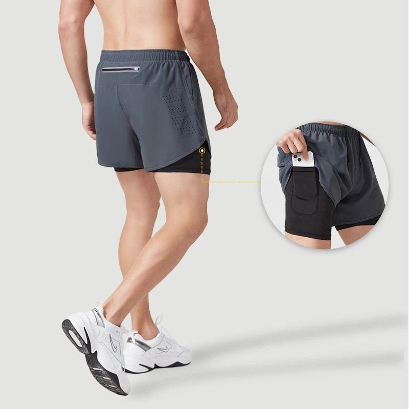 Pantalones Cortos para Hombres de Running, de Secado Rápido