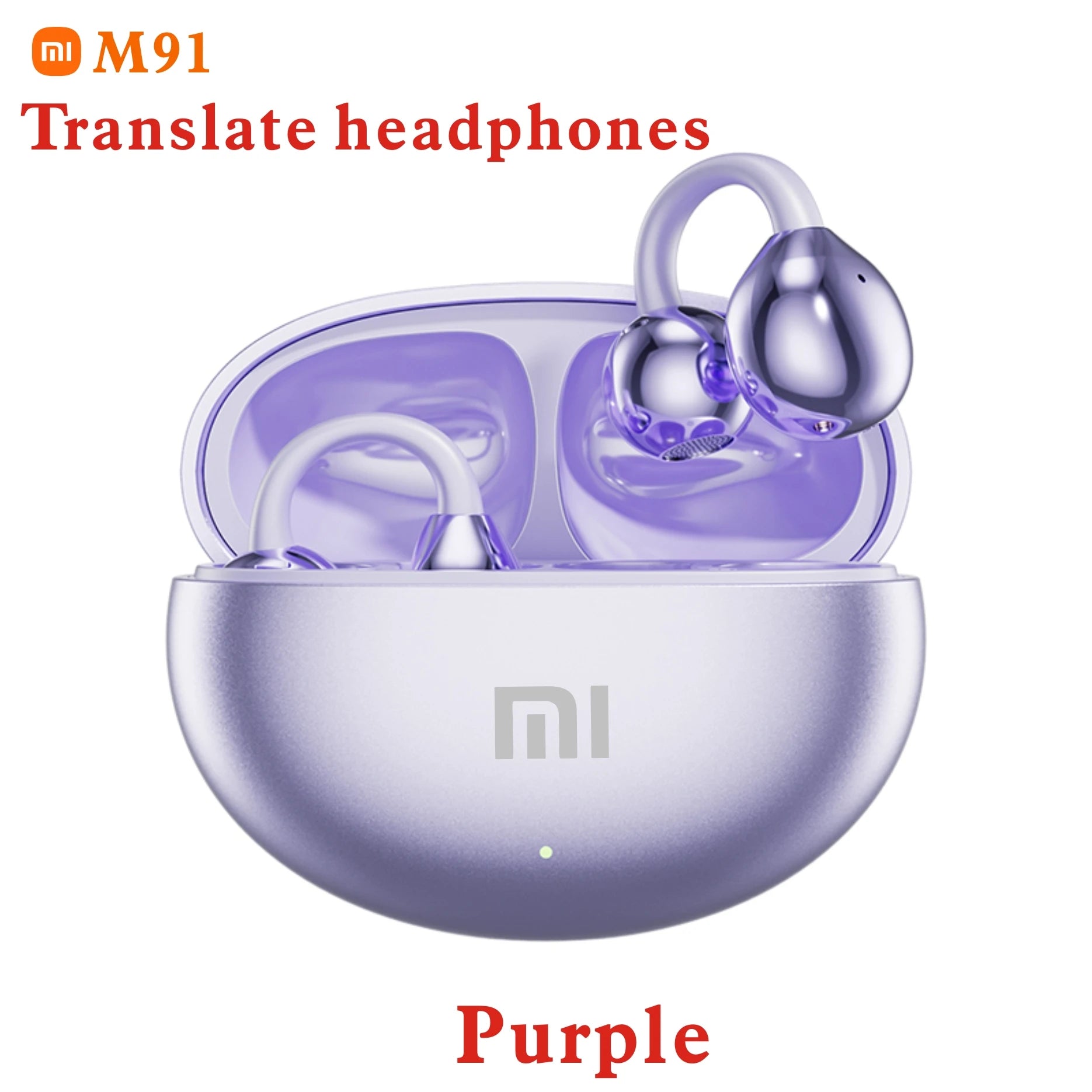 Auriculares de Traducción Inalámbricos XIAOMI M91 con Clip Abierto para Oreja, Bluetooth 5.4,