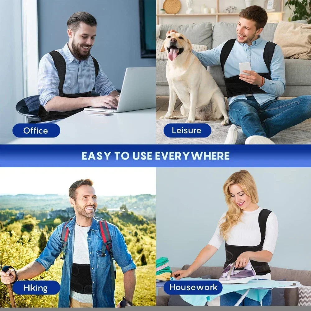 Corrector de Postura con Tirantes Ortopédicos para Hombres y Mujeres