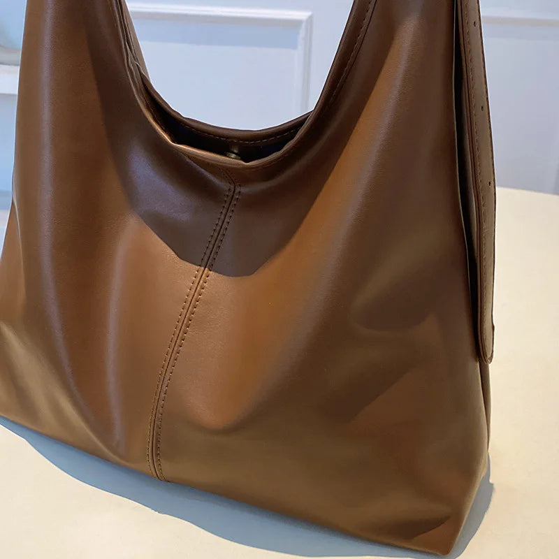 Nuevo bolso tote, bolso de hombro para mujer, retro, simple, grande