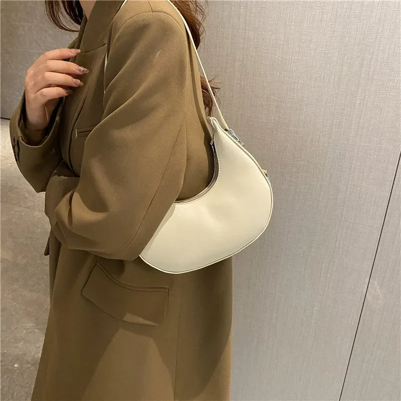 Bolso Hobo de Hombro de Cuero Sintético de Lujo y Moda para Mujer