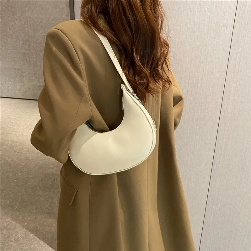 Bolso Hobo de Hombro de Cuero Sintético de Lujo y Moda para Mujer