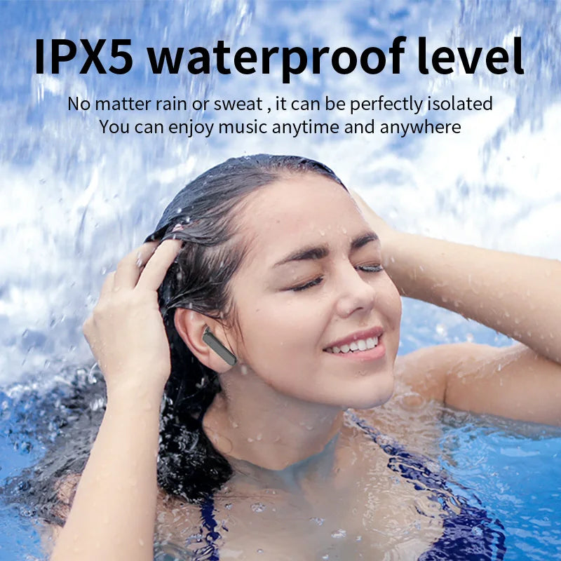 Immerse yourself in crystal-clear sound with TWS wireless earbuds. Smart noise cancelling, LED design, and a powerful charging case.