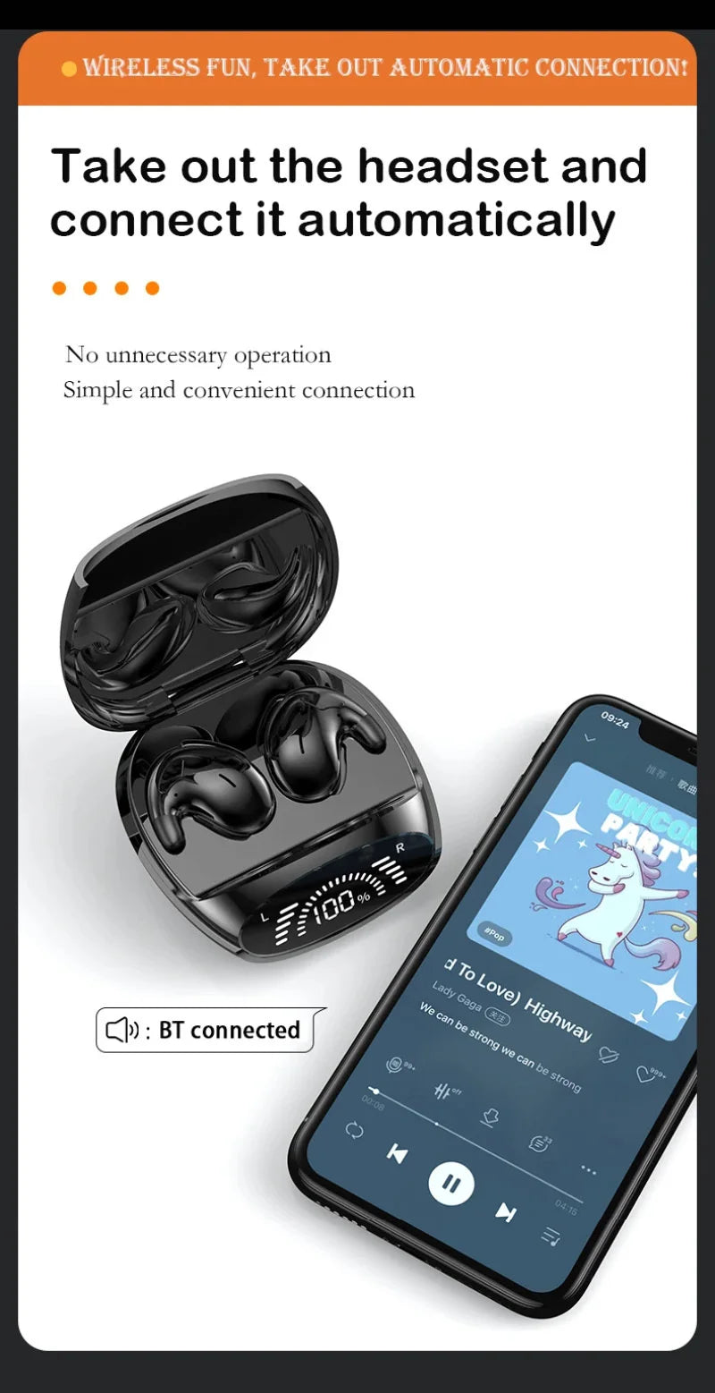 Xiaomi Mijia Sleep Invisible Earbuds – Tiny Bluetooth 5.3 Stereo Earphones with Hidden Noise Cancelling