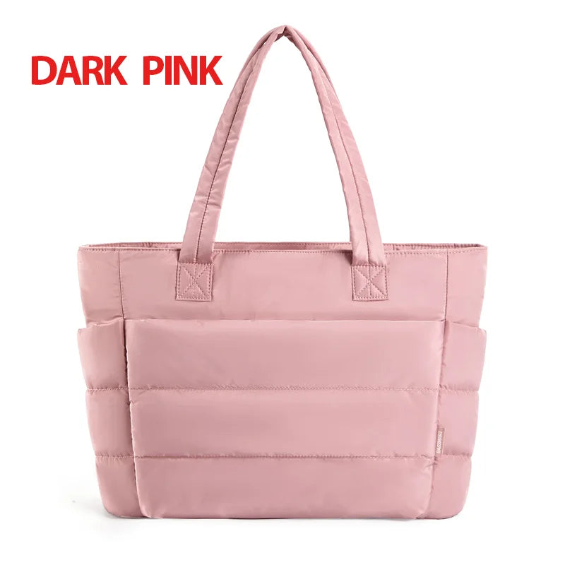 Bolso para mujer de color sólido, bolso tote para ir al trabajo o la universidad