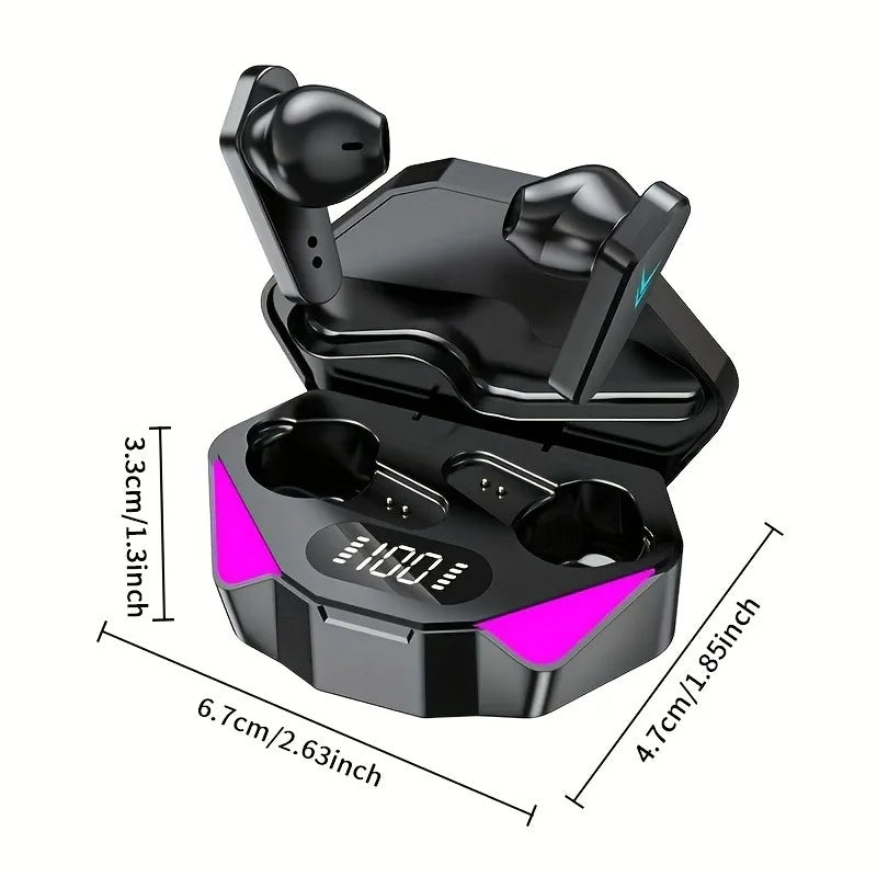 TWS Bluetooth Wireless Gaming Earbuds with LED Display