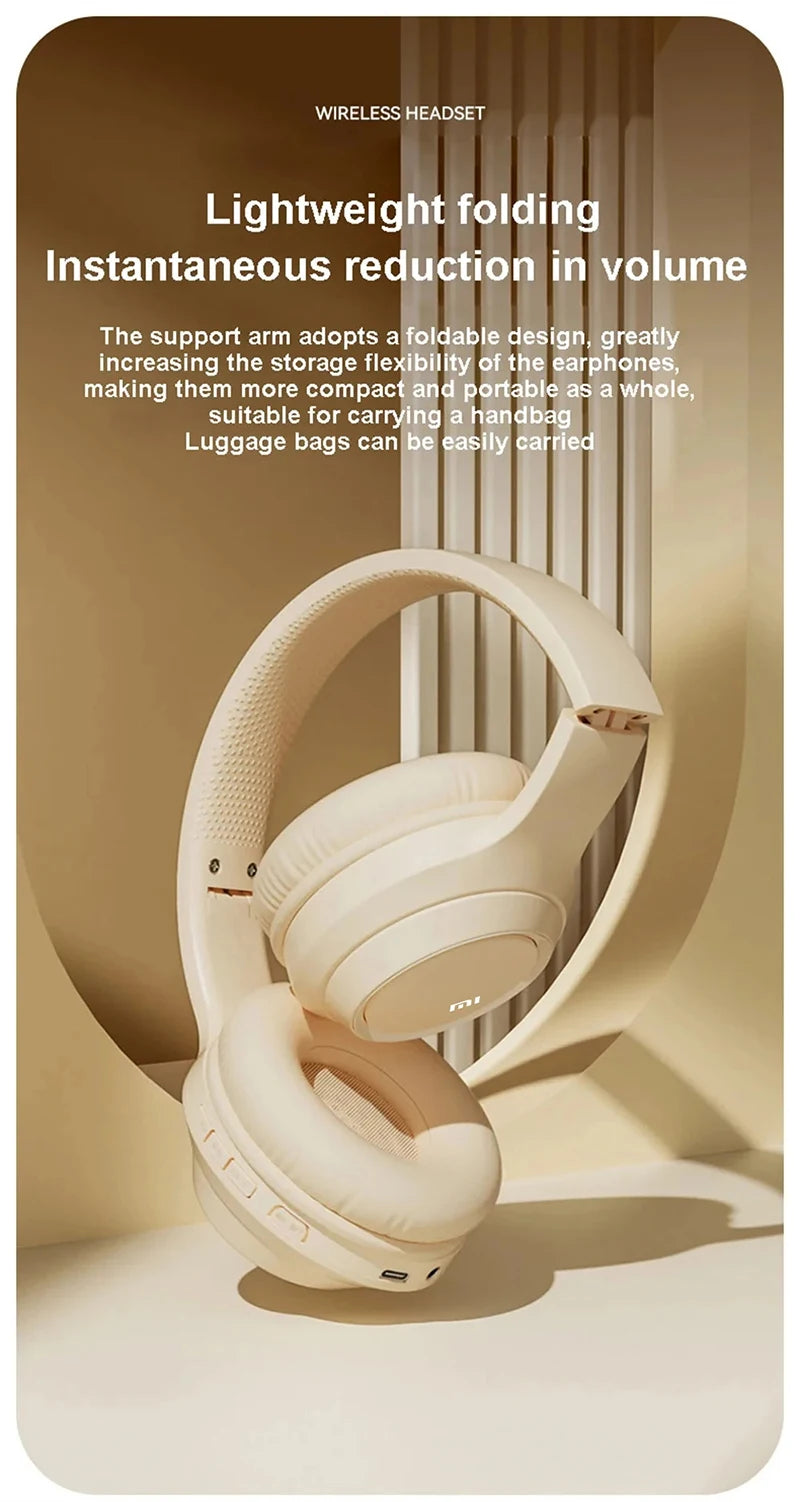 Xiaomi TH30 Wireless Bluetooth 5.3 Headphones – Noise-Cancelling Headband Headset for Running & Sports