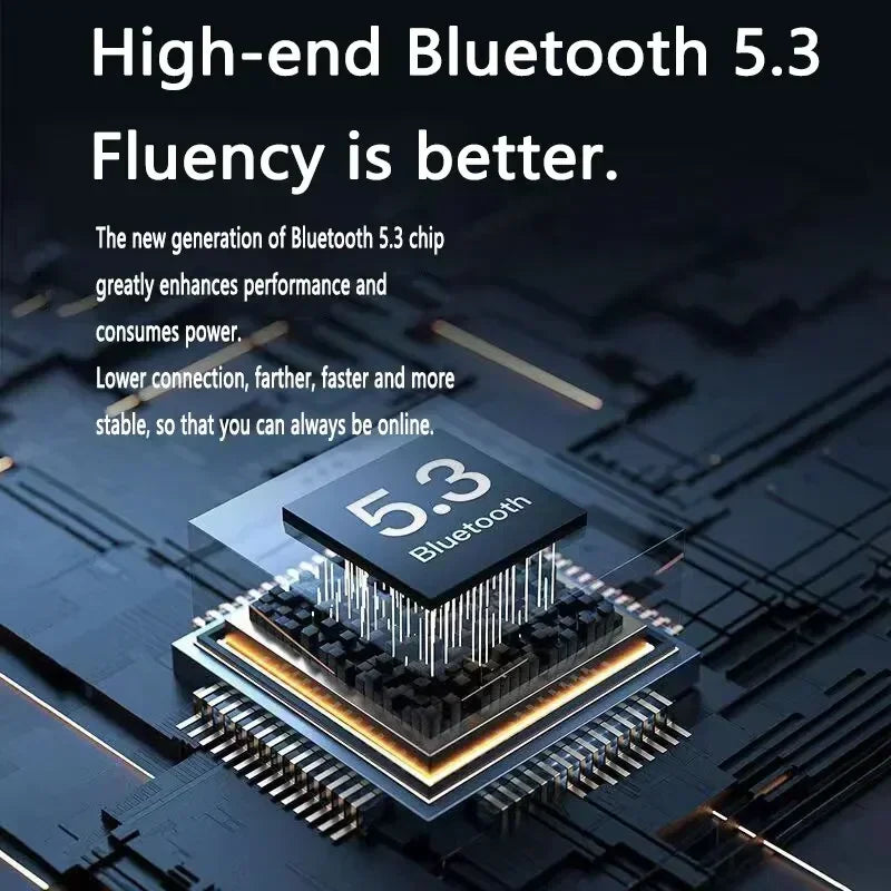 Original T2 Transparent Wireless Bluetooth Earbuds – HiFi Stereo Sound with LED Power Display, Compatible with Xiaomi