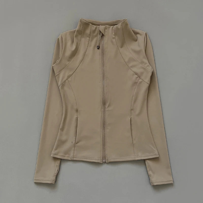 Sudadera de manga larga Chaquetas deportivas Tops para mujer Tops de