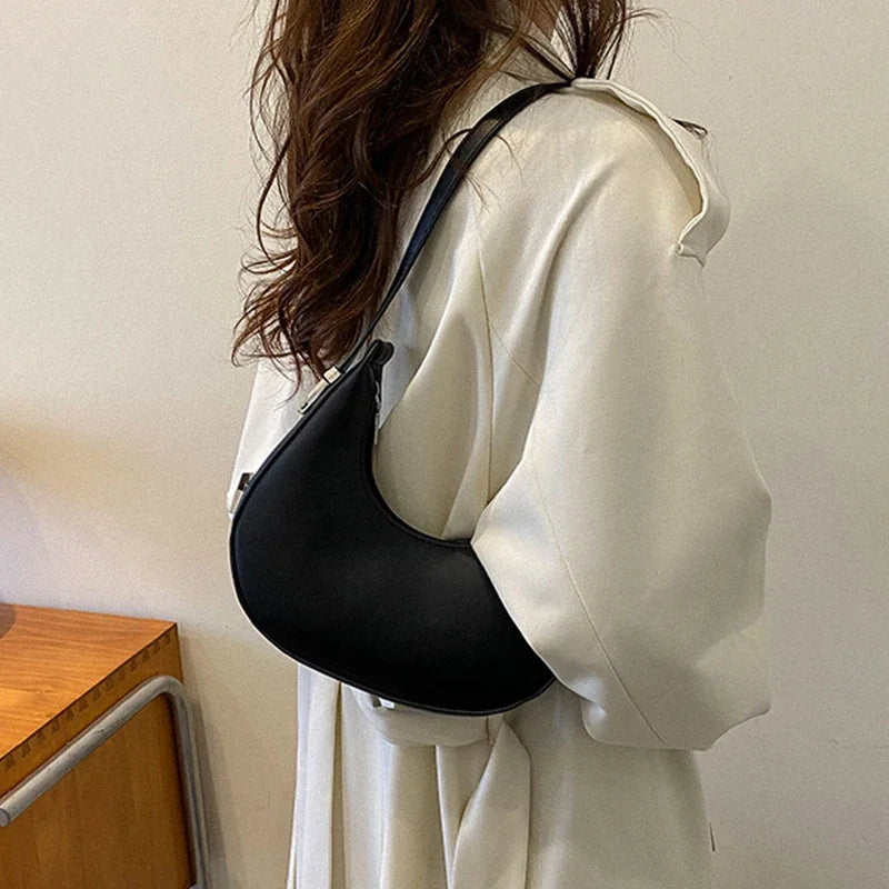 Bolso Hobo de Hombro de Cuero Sintético de Lujo y Moda para Mujer