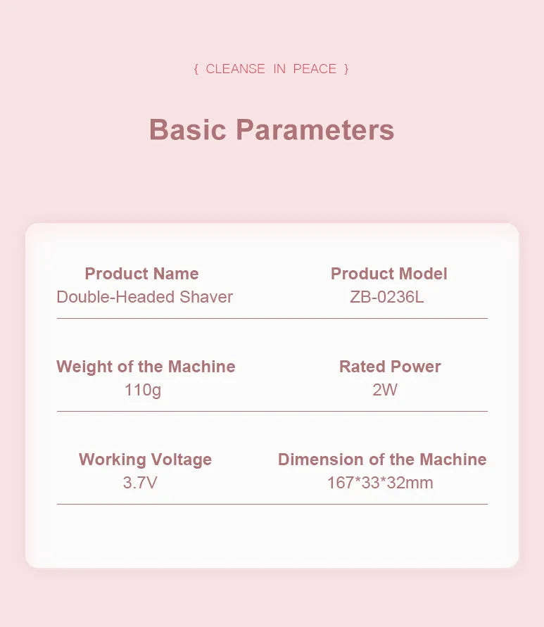 Afeitadora eléctrica recargable e impermeable 2025 Mini para mujeres