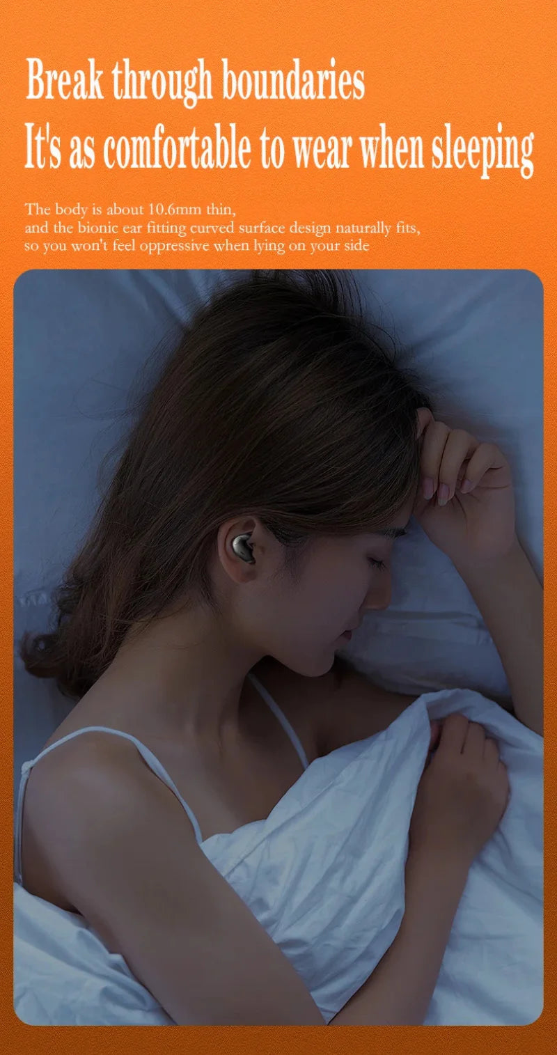 Xiaomi Mijia Sleep Invisible Earbuds – Tiny Bluetooth 5.3 Stereo Earphones with Hidden Noise Cancelling