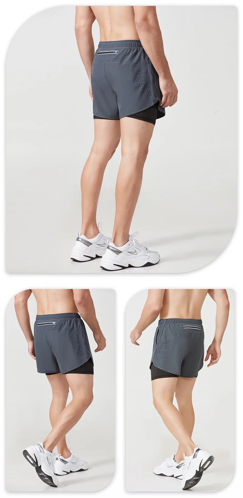 Pantalones Cortos para Hombres de Running, de Secado Rápido