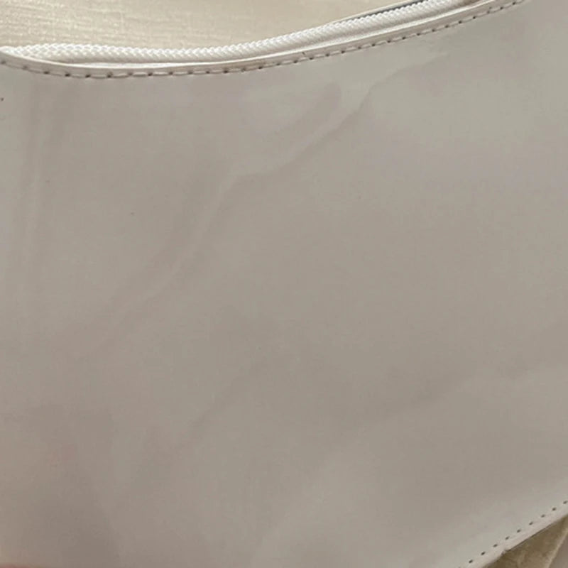 Bolso de Hombro de Cuero PU de Color Sólido Retro para Mujer